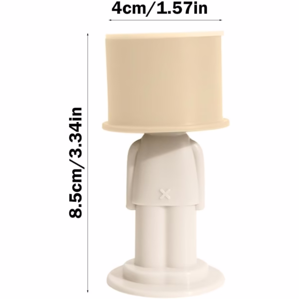 Opritor de Usa, Flippy, din Silicon, Model Magicial, cu Prindere de Perete, Anti-Coliziune, 4x 8.5 cm, Galben - imagine 3