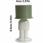 Opritor de Usa, Flippy, din Silicon, Model Magicial, cu Prindere de Perete, Anti-Coliziune, 4x 8.5 cm, Verde - imagine 3