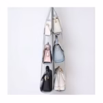 Organizator Genti 6 Compartimente Flippy, Suspendabil, 85 x 36 cm, gri - imagine 3