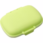 Organizator medicamente, Plastic, 8 compartimente, 0.1 L, Verde, Flippy, 11 x 7 cm