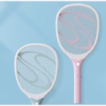 Paleta Electrica pentru Tantari, Muste sau Insecte LED, Flippy, Plastic, Casa si Gradina, Anti-insecte, Alb-Roz - imagine 5
