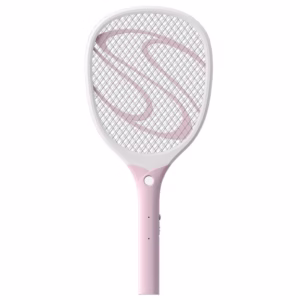 Paleta Electrica pentru Tantari, Muste sau Insecte LED, Flippy, Plastic, Casa si Gradina, Anti-insecte, Alb-Roz