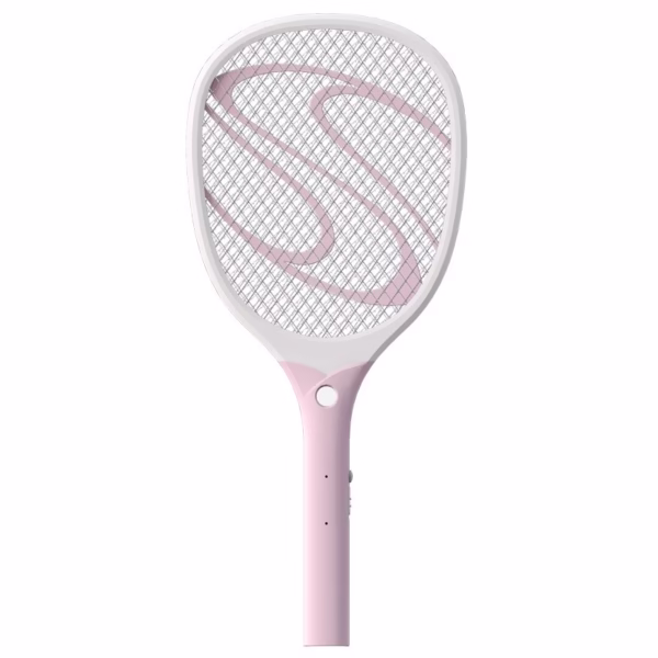 Paleta Electrica pentru Tantari, Muste sau Insecte LED, Flippy, Plastic, Casa si Gradina, Anti-insecte, Alb-Roz - imagine 1