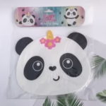 Suport pentru Pahar, Flippy, Model Urs Panda, din PVC, 18.5x16 cm, Rezistent la Caldura, Alb/Negru - imagine 2