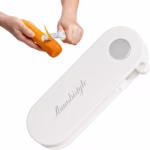 Peeler pentru Legume si Fructe, Flippy, 3.6 x 9.1 cm, Multifunctional, Curatator Pliabil, din ABS si Otel Inoxidabil, Alb - imagine 3