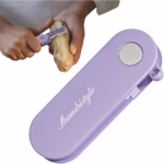 Peeler pentru Legume si Fructe, Flippy, 3.6 x 9.1 cm, Multifunctional, Curatator Pliabil, din ABS si Otel Inoxidabil, Mov - imagine 7