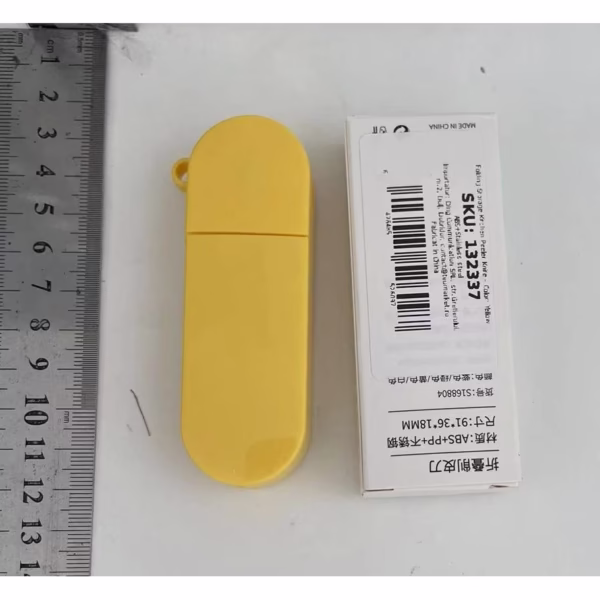 Peeler pentru Legume si Fructe, Flippy, 3.6 x 9.1 cm, Multifunctional, Curatator Pliabil, din ABS si Otel Inoxidabil, Galben - imagine 2