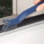 Perie 3in1 de Curatat Podele si Rosturi, Flippy, Lungime Maner 28 cm, Peri din PP, Otel si Plastic, Cleste pentru Scame si Par Inclus, Albastru - imagine 7