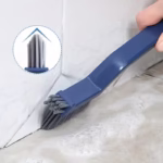 Perie 3in1 de Curatat Podele si Rosturi, Flippy, Lungime Maner 28 cm, Peri din PP, Otel si Plastic, Cleste pentru Scame si Par Inclus, Albastru - imagine 10