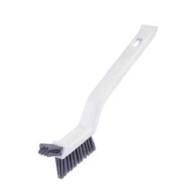 Perie 3in1 de Curatat Podele si Rosturi, Flippy, Lungime Maner 28 cm, Peri din PP, Otel si Plastic, Cleste pentru Scame si Par Inclus, Alb - imagine 4