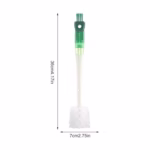 Perie 5 in 1 de Curatat Pahare, Cani, Sticle, Flippy, cu Maner Lung, Accesorii pentru Spalarea Paielor si Capacelor, Usor de Agatat, 36x7x7cm, Verde-Alb - imagine 3