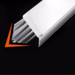 Perie de Curatare pentru Podele si Rosturi, Flippy, Lungime Maner 105 cm, Capat Pivotant 180 Grade, Peri din PP, Otel si Plastic, Cleste pentru Scame si Par Inclus, Alb - imagine 4