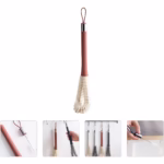Perie de Curatat Pahare, Sticle, Biberoane, Flippy, cu Maner Lung, Uz Casnic, Silicon, Ergonomic, 3.9x5.4x38.5cm, Rosu - imagine 7