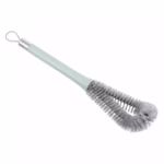 Perie de Curatat Pahare, Sticle, Biberoane, Flippy, cu Maner Lung, Uz Casnic, Silicon, Ergonomic, 3.9x5.4x38.5cm, Verde - imagine 6