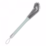 Perie de Curatat Pahare, Sticle, Biberoane, Flippy, cu Maner Lung, Uz Casnic, Silicon, Ergonomic, 3.9x5.4x38.5cm, Verde - imagine 8