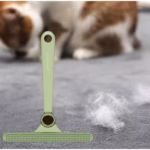 Perie de Indepartare a Scamelor, Flippy, pentru Haine si Par de Animale, cu Doua Fete, Manual, Multifunctional, 12x14.5 cm, Accesoriu pentru Casa, Verde - imagine 12