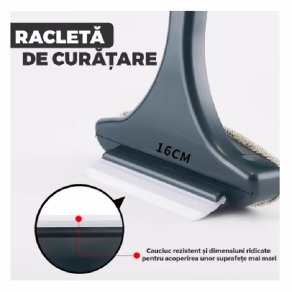 Perie de Spalat si Curatat Geamuri, Flippy, pentru Plase si Suprafete Diverse, 46x16x5 cm, Verde-Galben - imagine 2