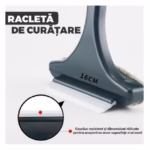 Perie de Spalat si Curatat Geamuri, Flippy, pentru Plase si Suprafete Diverse, 46x16x5 cm, Verde Inchis-Alb - imagine 2