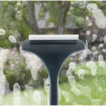 Perie de Spalat si Curatat Geamuri, Flippy, pentru Plase si Suprafete Diverse, 46x16x5 cm, Verde Inchis-Alb - imagine 5
