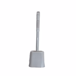 Perie de Toaleta, Flippy, cu Recipient pentru Lichid, perie din TPR, Montare fara Perfoare, 12 x 6.5 x 40 cm, Gri