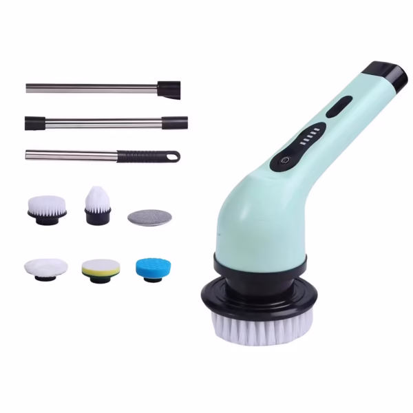 perie-electrica-de-curatare-flippy-pentru-gresie-baie-bucatarie-25x20x9-5-cm-cu-6-capete-maner-exten-main-6797a352ba7cb Perie Electrica de Curatare, Flippy, pentru Gresie, Baie, Bucatarie, 25x20x9.5 cm, cu 6 Capete, Maner Extensibil Detasabil 84-127cm, Incarcare USB-Type C, Rotire 360 de Grade, 3000 mAh, Culoare: Verde - imagine 1
