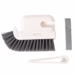 Perie Multifunctionala 3 in 1 de Curatare, Flippy, pentru Bucatarie, Vesela, Geamuri, Cap Detasabil, 9x15x2.5 cm, Gri - imagine 3