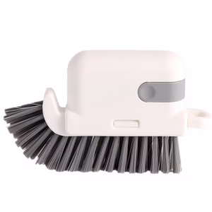 Perie Multifunctionala 3 in 1 de Curatare, Flippy, pentru Bucatarie, Vesela, Geamuri, Cap Detasabil, 9x15x2.5 cm, Gri