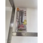 Accesorii de Curatat Decojit Fructe Legume, Flippy, Set 3 Piese, Feliator Cutit Decojitor, Legume si Fructe, din Otel Inoxidabil, cu Maner, Argintiu - imagine 4
