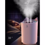 Umidificator cu duza dubla, Flippy, de capacitate mare 3L, roz - imagine 2