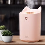 Umidificator cu duza dubla, Flippy, de capacitate mare 3L, roz - imagine 3