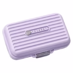 Cutie Medicamente, Flippy, Mov, 7 Compartimente, Portabila si Compacta, 11x7.2x3.5 cm, Ideala pentru Uzul Cotidian