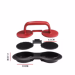 Presa dubla pentru hamburgeri 2 in 1, forma si presa, cu maner, material ABS, 20x10 cm, 140 g, negru - imagine 5