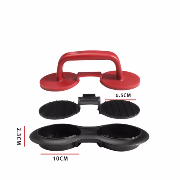 Presa dubla pentru hamburgeri 2 in 1, forma si presa, cu maner, material ABS, 20x10 cm, 140 g, negru - imagine 5