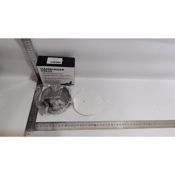 Presa manuala pentru burgeri Flippy, material ABS si aluminiu, forma si presa, usor de curatat si folosit, 11.7 x 8.5 cm, gri - imagine 9