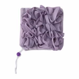 Prosop de Baie, Flippy, 2in1, cu Burete din Plasa, 17 x 17 cm, Mov