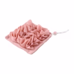 Prosop de Baie, Flippy, 2in1, cu Burete din Plasa, 17 x 17 cm, Roz - imagine 2