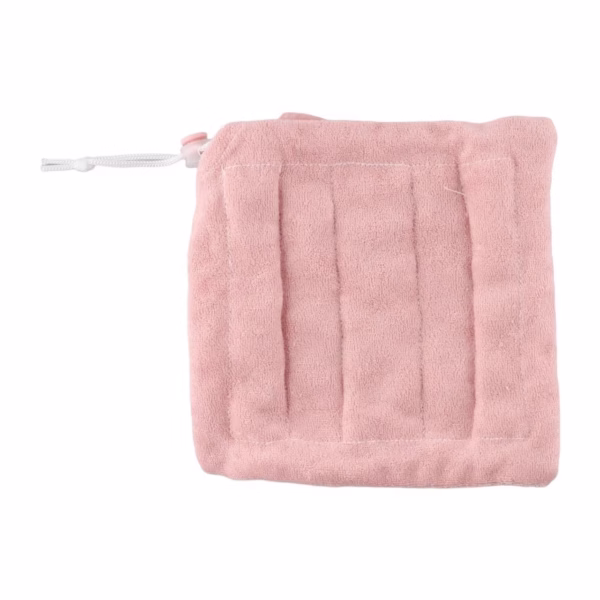 Prosop de Baie, Flippy, 2in1, cu Burete din Plasa, 17 x 17 cm, Roz - imagine 3