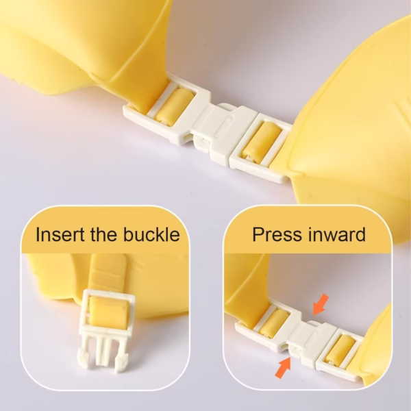 Viziera de Protectie Baie Pentru Copii, Fippy, Model Coronita, Dimensiune ajustabila, Durabil, Usor de curatat, Impotriva Samponului, pentru Ochi si Urechi, TPE+PP, 24x22 cm, Galben - imagine 6
