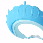 Viziera de Protectie Baie Pentru Copii, Fippy, Model Coronita, Dimensiune ajustabila, Durabil, Usor de curatat, Impotriva Samponului, pentru Ochi si Urechi, TPE+PP, 24x22 cm, Albastru - imagine 8