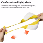 Viziera de Protectie Baie Pentru Copii, Fippy, Model Dinozaur, Dimensiune ajustabila, Durabil, Usor de curatat, Impotriva Samponului, pentru Ochi si Urechi, TPE+PP, 22x21 cm, Galben - imagine 8
