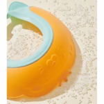 Viziera de Protectie Baie Pentru Copii, Fippy, Model Coronita Leu, Dimensiune ajustabila, Durabil, Usor de curatat, Impotriva Samponului, pentru Ochi si Urechi, TPE+PP, 21x20.5 cm, Portocaliu - imagine 8