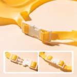 Viziera de Protectie Baie Pentru Copii, Fippy, Model Coronita Leu, Dimensiune ajustabila, Durabil, Usor de curatat, Impotriva Samponului, pentru Ochi si Urechi, TPE+PP, 21x20.5 cm, Galben - imagine 4