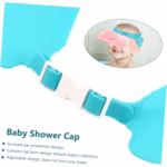 Viziera de Protectie Baie Pentru Copii, Fippy, Model Purcelus, Dimensiune ajustabila, Durabil, Usor de curatat, Impotriva Samponului, pentru Ochi si Urechi, TPE+PP, 23x23 cm, Roz - imagine 10