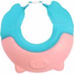 Viziera de Protectie Baie Pentru Copii, Fippy, Model Purcelus, Dimensiune ajustabila, Durabil, Usor de curatat, Impotriva Samponului, pentru Ochi si Urechi, TPE+PP, 23x23 cm, Roz - imagine 14