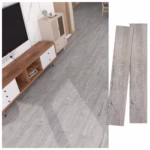 Set 36 Placi Autoadezive pentru Pardoseala, Flippy, din PVC, Impermeabil, Ignifug, Usor de Curatat, Dimensiune Placa 91.44 x 15.24 cm, Grosime 1.5 mm, Acoperire 5 m2, Model 3, Gri - imagine 3