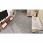Set 36 Placi Autoadezive pentru Pardoseala, Flippy, din PVC, Impermeabil, Ignifug, Usor de Curatat, Dimensiune Placa 91.44 x 15.24 cm, Grosime 1.5 mm, Acoperire 5 m2, Model 3, Gri - imagine 4