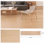 Set 36 Placi Autoadezive pentru Pardoseala, Flippy, din PVC, Impermeabil, Ignifug, Usor de Curatat, Dimensiune Placa 91.44 x 15.24 cm, Grosime 1.5 mm, Acoperire 5 m2, Model 9, Bej - imagine 2