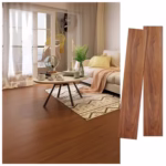 Set 36 Placi Autoadezive pentru Pardoseala, Flippy, din PVC, Impermeabil, Ignifug, Usor de Curatat, Dimensiune Placa 91.44 x 15.24 cm, Grosime 1.5 mm, Acoperire 5 m2, Model 8, Caramiziu - imagine 3