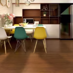 Set 36 Placi Autoadezive pentru Pardoseala, Flippy, din PVC, Impermeabil, Ignifug, Usor de Curatat, Dimensiune Placa 91.44 x 15.24 cm, Grosime 1.5 mm, Acoperire 5 m2, Model 8, Caramiziu - imagine 4