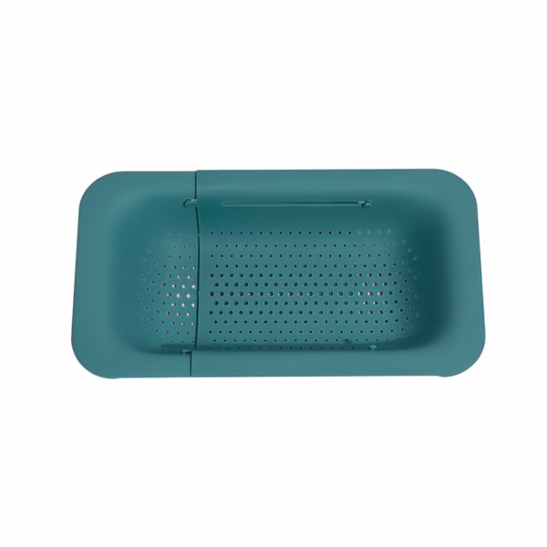 Cos pentru Scurgere Chiuveta de Bucatarie, Flippy, Plastic, Telescopic, 36x20x5 cm, Verde - imagine 1